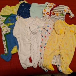 NINE 3 Month Sleeper / Pajama Bundle Lot